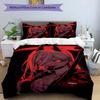 3pcs Duvet Cover Set (1*Duvet Cover + 2*Pillowcase, Without Core), Makima Chainsaw Man Print Bedding Set, Bedroom Decor, All‑Season, Birthday Gift