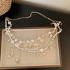 Elegant Double Layer Seashell Waist Chain Starfish Belly Chain Niche Ocean Themed Body Chain  Beach