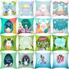 Easter Pillowcase Home Cartoon Rabbit Egg Print Peach Skin Sofa Pillowcase Office Cushion