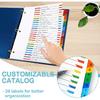 Alphabet Binder Dividers for 3 Ring Binder, COIDEA A-Z Dividers for 3 Ring Binder, Multicolor A-Z Binder Dividers with izable Table of Contents Page,