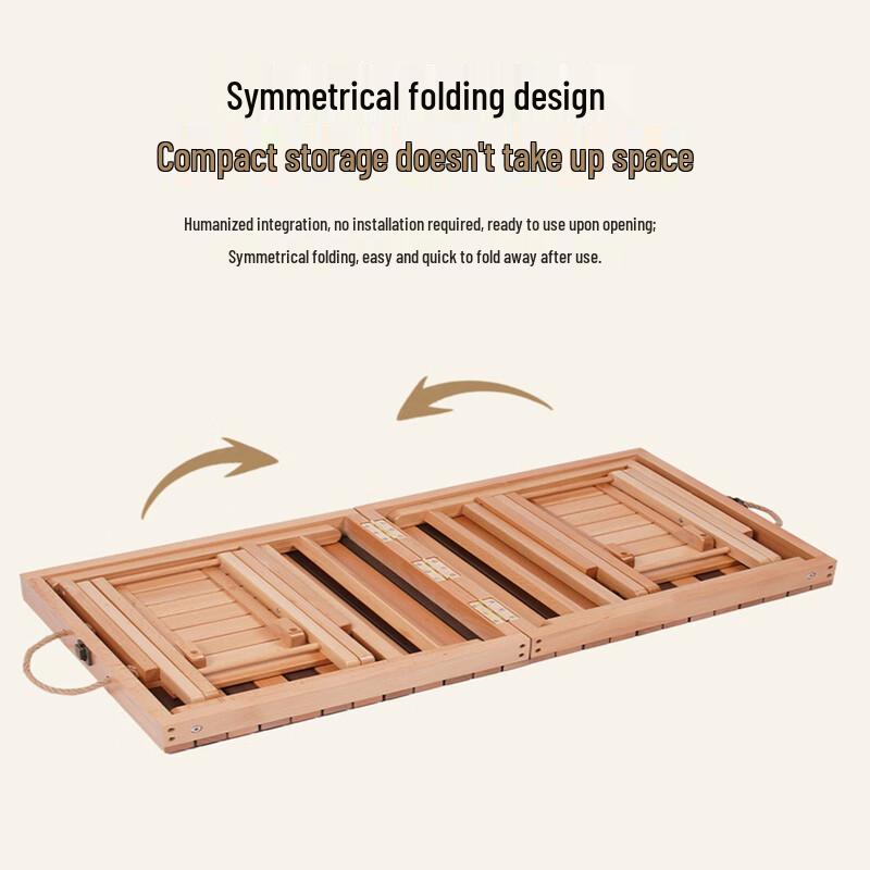 OIMG Outdoor Camping Folding Table & Stool Set