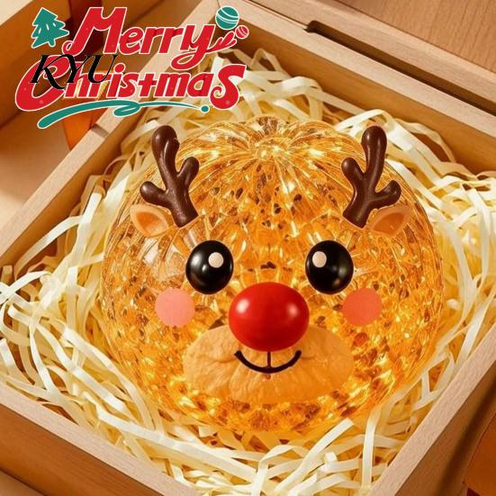 Santa Dumpling Toy 1/2/3/4Pcs Christmas Stress Relief Toy, Snowman Reindeer Gingerbread Lollipop Adults Balls Squeeze Steamed Bun Fidget for
