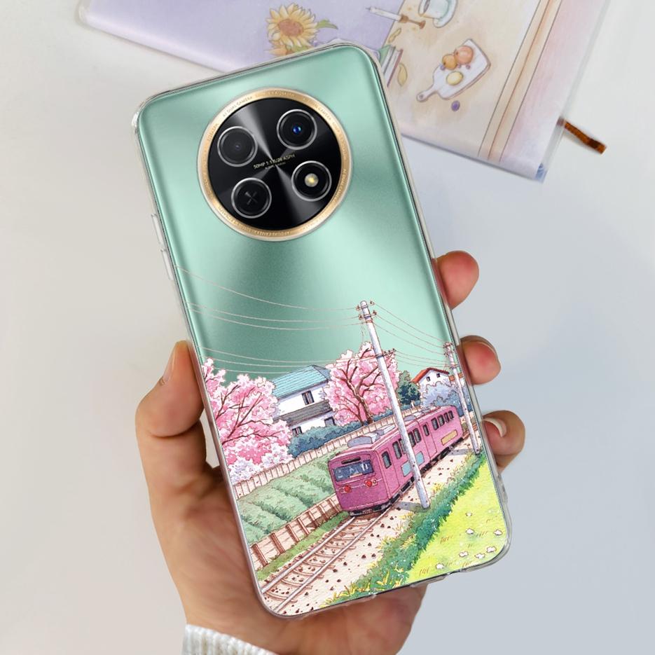 For Huawei Nova Y91 Case STG-LX1 STG-LX2 Cute Fashion Painted Cover Soft Slim Phone Case For Huawei Nova Y91 Y 91 NovaY91 Bumper