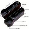 Car Seat Crevice Storage Box Seat Gap Slit Pocket Catcher Organizer Universal Car Seat Organizer Card Phone Key Holder Pocket