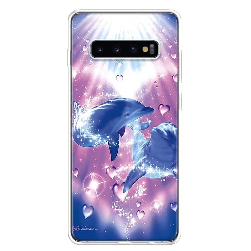 Чехол для телефона с милым дельфином, морское животное, для Samsung Galaxy A13 A14 A15 A16 A17 A53 A54 A55 A56 A57 A33 A34 A35 A36 A37 A23 A24 A25 A2