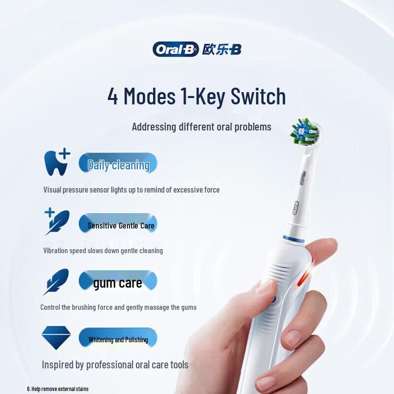 Oral-B Pro 4000 3D White Electric Toothbrush CN plug (adapter included)
