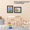 Front Opening Magnetic Flip Photo Frame Elastic Straps Work Display Frame  Children's Artwork