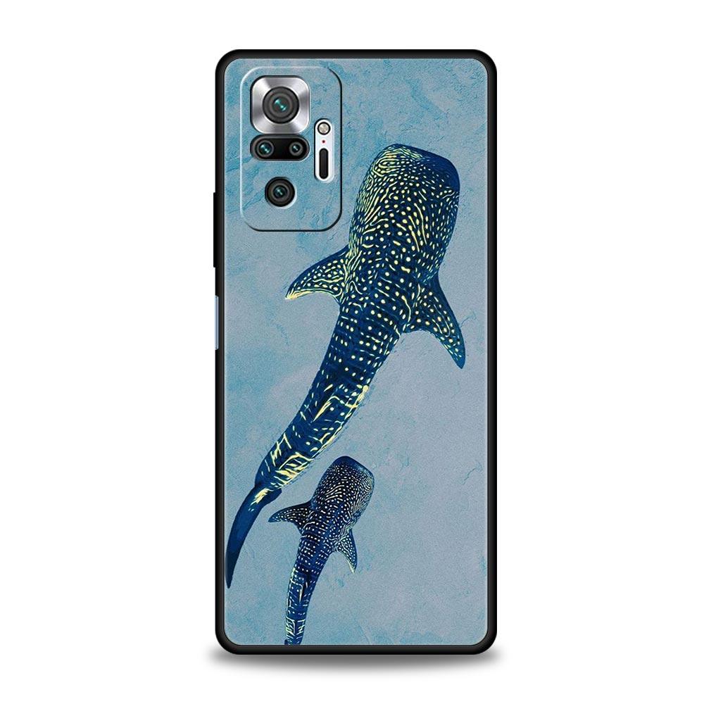 Чехол для телефона 'Плавающий китовый акула в океане' для Xiaomi Redmi Note 14 13 12 5G 11 10 Pro Plus 4G 9S 9 14C 13C 12C 10C 9C 9A Мягкий чехол