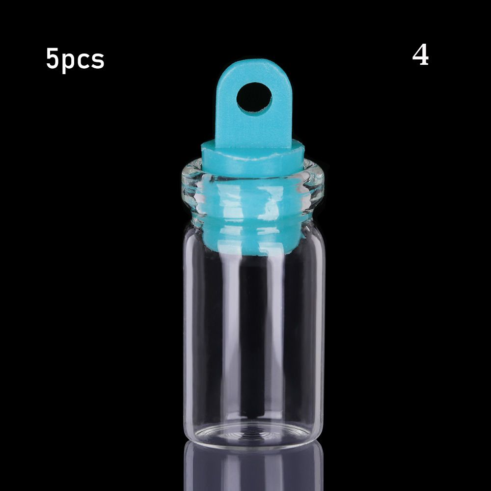5/10pcs Small Drift Bottle Glass Jars Decoration DIY Containers Mini Message Vials Ornament Cork Stopper Rainbow Wishing Bottle