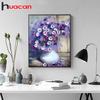 HUACAN Full Diamond Painting Wedding Decoration 3D Flower Diamond Embroidery 5D DIY Cross Stitch Diamond Mosaic Needlework