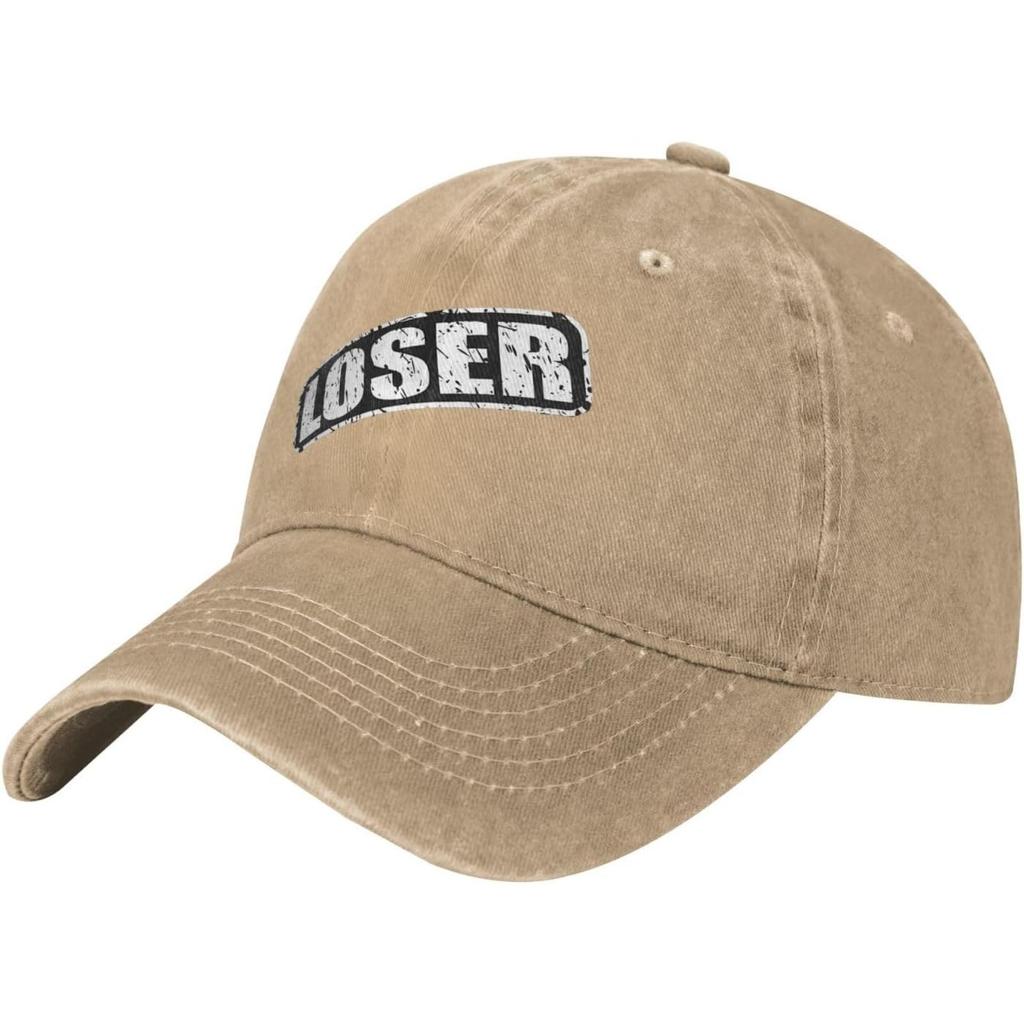 Loser Washed Baseball Cap Streetwear Low Profile Cotton Dad Hat for Unisex Adults