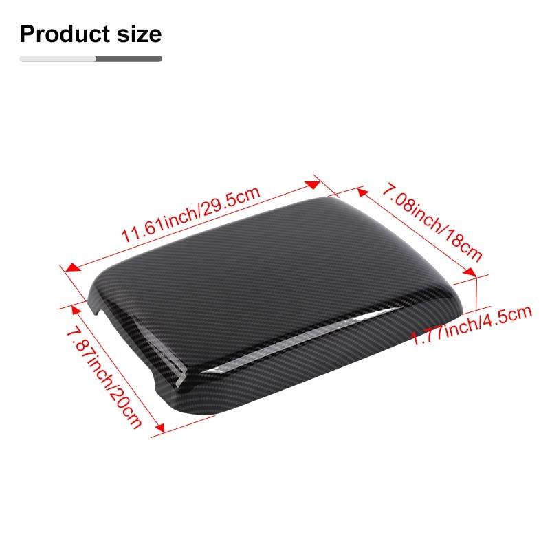 Декоративная панель для подлокотника ABS, наклейка на крышку для Dodge Challenger 2009-2014, аксессуары для салона автомобиля