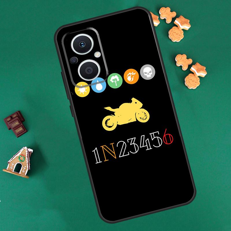 Motorcycle Gear Case For OPPO Reno 10 Pro 4Z 5Z 8T 4 5 6 7 8 Lite OPPO Find X6 Pro X3 X2 Neo X5 Lite Cover