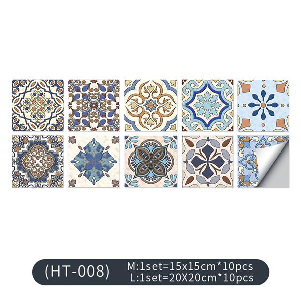 Mandala Tile Stickers Self-adhesive Wall Stickers Tile Paste Waterproof Oil-proof Wall Sticker Furniture Stickers Wallpaper