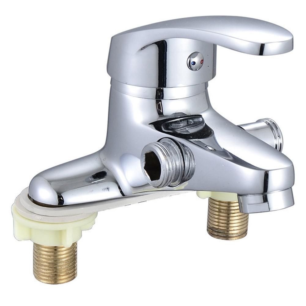 Bath Faucet Water Mixer Tap Double-Hole Single Handle