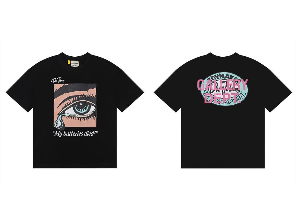 GALLERY DEPT American Tide Tie-Dye Graffiti Short-Sleeve T-Shirt