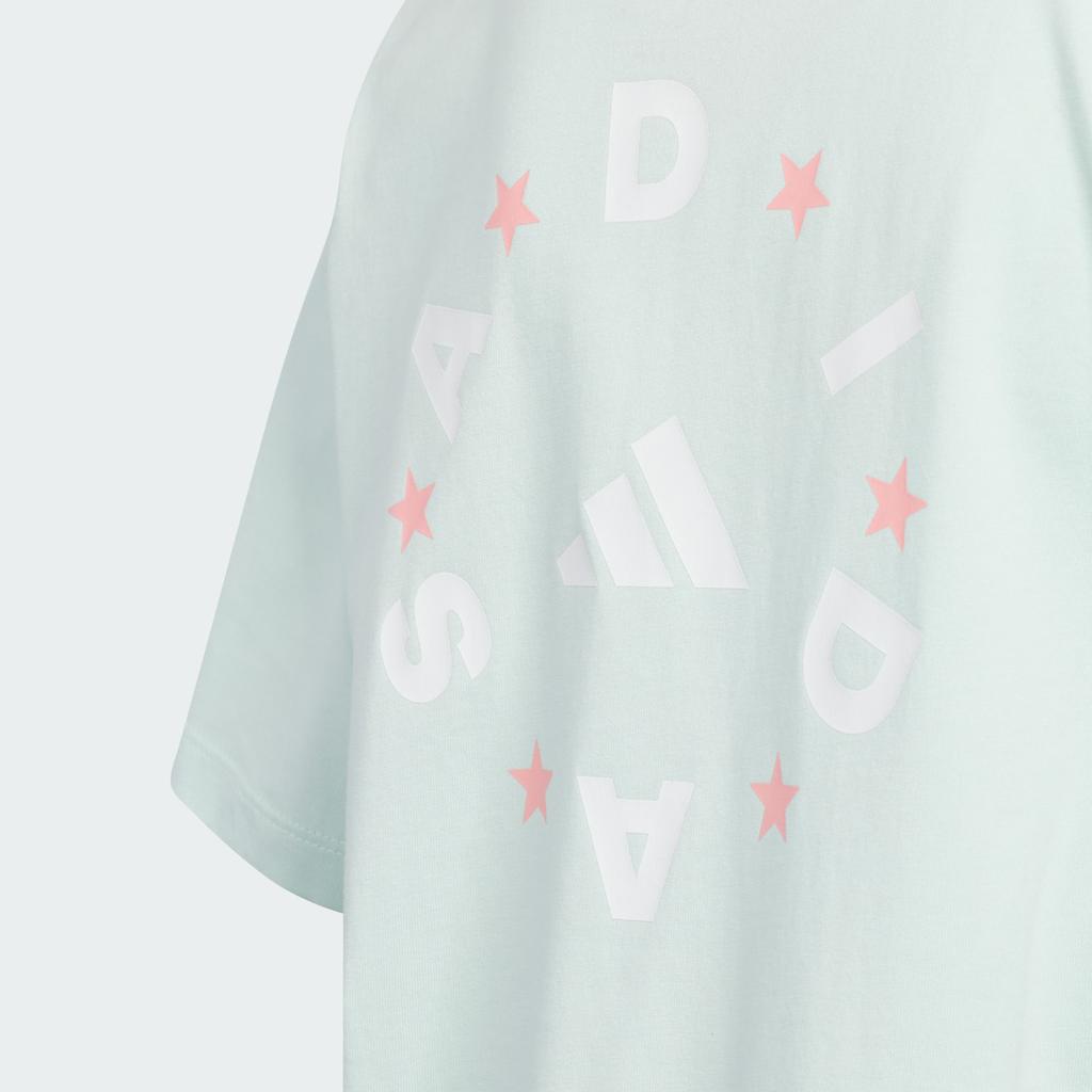 Adidas T Shirt Symbol Green Children Aged 3 7 Years Old JL7543