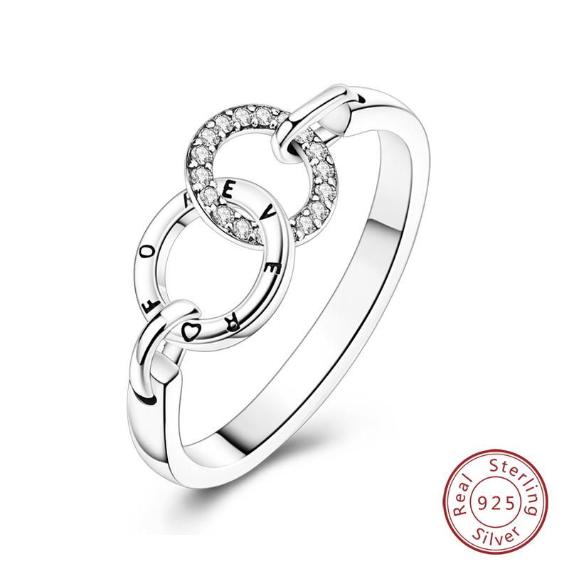 925 Sterling Silver Heart Shaped Infinite Minimalist Rings Hollow Celtic Knot Rings for Women Elegant Engagement Wedding Jewelry