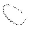 Lady Wavy Headband Non-slip Shiny Rhinestone Faux Pearl Narrow Band Anti-rust Hair Decoration Elastic Party Prom Lady Hair Hoop Hair Accessories