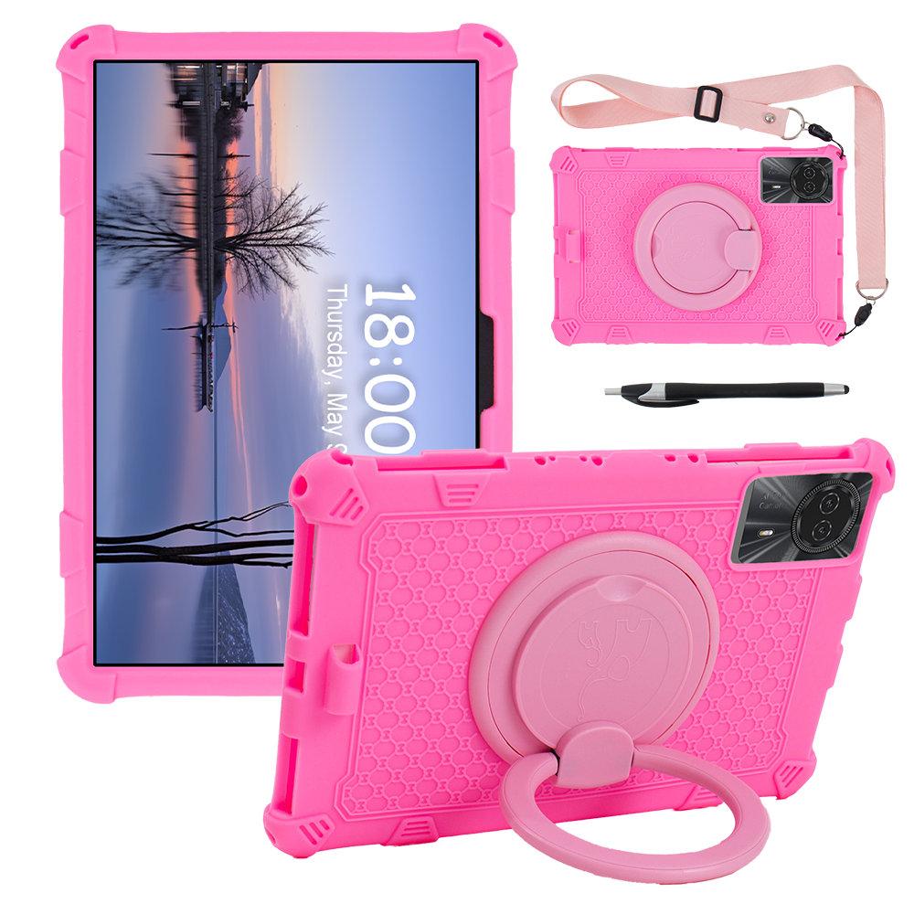 360 Rotaiting Stand Case For Doogee T30 Pro T30SE 11'' Soft Silicone Tablet Cover With Strap Pen