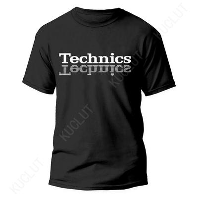 Футболка Technics DJ Вертушка Музыка Хаус Техно Электронная Хип-Хоп Новая Горячая Летняя Футболка Мода Повседневная Уличная DJ Музыка Футболки
