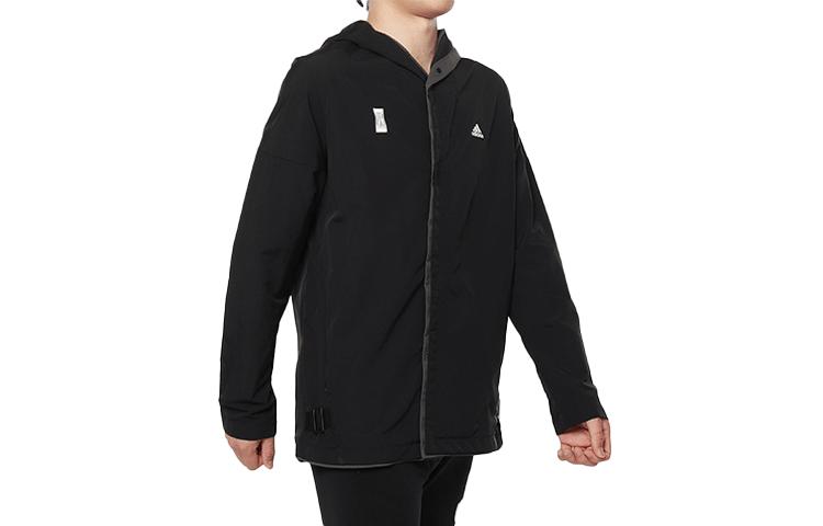 adidas Куртки Мужские Черные С Капюшоном Умеренные Другие DY8756