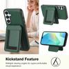 For Samsung Galaxy A25 5G (Global) (161.0 x 76.5 x 8.3mm) Magnetic Case TPU + PU Leather Phone Back Cover with Detachable Card Holder