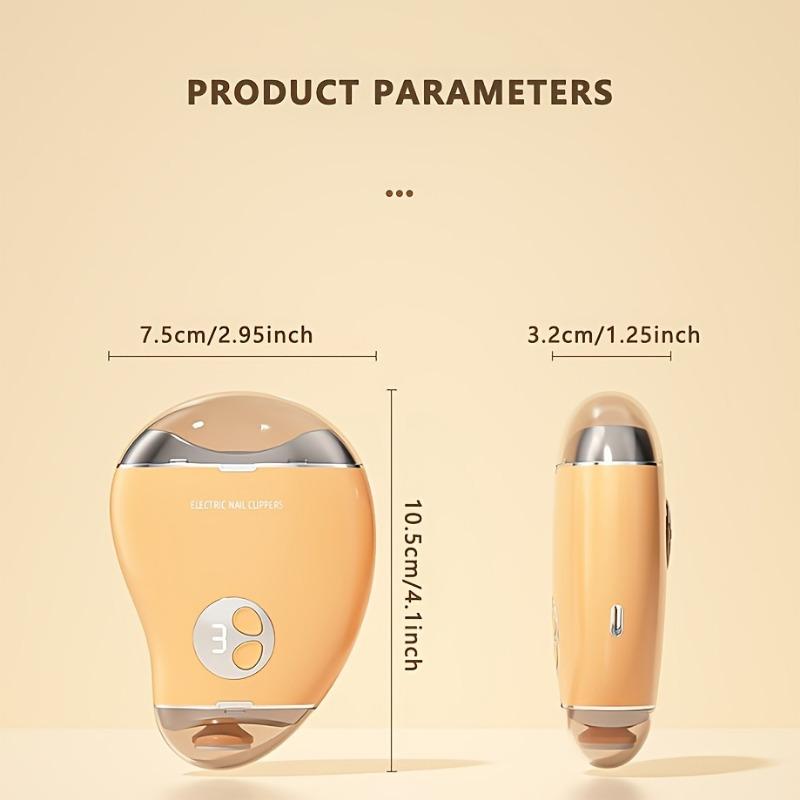 2-в-1 электрические кусачки для ногтей автоматический триммер для ногтей с 3 скоростями USB перезаряжаемые мини-инструменты для ногтей для детей и взрослых