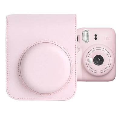 Чехол Kimyoaee для мгновенной камеры Instax Mini 12 с плечевым ремнем для камеры Fujifilm Instax Mini 12 - Розовый
