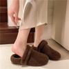 Мода Новая Осень Зима Женские Повседневные Балетки Женские Мокасины Мягкие Лоферы Мода Комфорт Теплые Плюшевые На танкетке Женские Хлопковые Тапочки