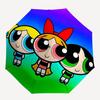 Powerpuff Girls, Cartoon Automatic Opening and Closing, 8 rib Structure Portable Umbrella, Suitable for Men and Women in All Seasons  Perfec