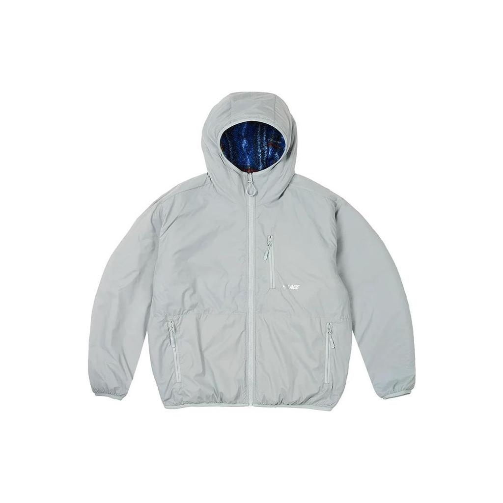 Palace Двусторонняя флисовая куртка в клетку, синяя, унисекс, верхняя одежда P25JK129