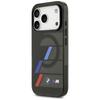 BMW M IML Metal Buttons Tricolor Lines MagSafe Case for iPhone 17 Pro Black