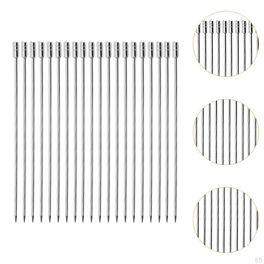 20 шт. фруктовые шпажки для коктейлей креативные палочки из нержавеющей стали для десерта