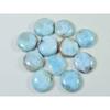 13X13MM натуральный голубой ларимар круглый кабошон драгоценный камень россыпью 11 шт. лот 83 карата. RQ-1723