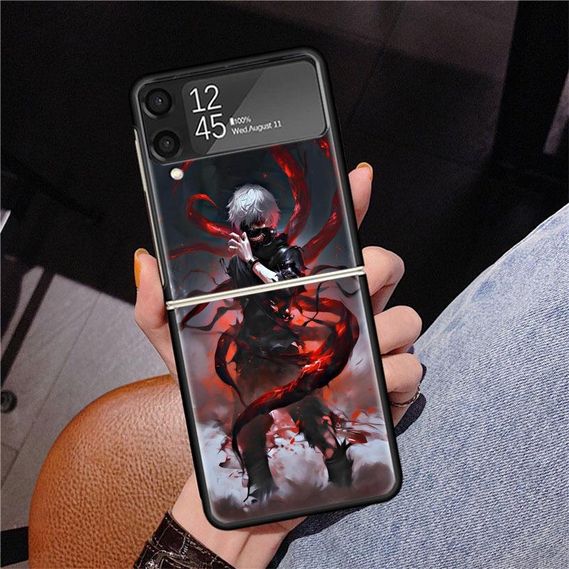 Чехол для телефона G-Ghoul Tokyo Kaneki Ken для Samsung Z Flip 7 6 5 4 3 Galaxy ZFlip7 ZFlip6 ZFlip5 ZFlip4 ZFlip3 5G Печатный чехол