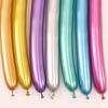 10pcs Long New Glossy Metal Pearl Latex Balloons Thick Chrome Metallic Colors Inflatable Air Balls Globos Birthday Party Decor