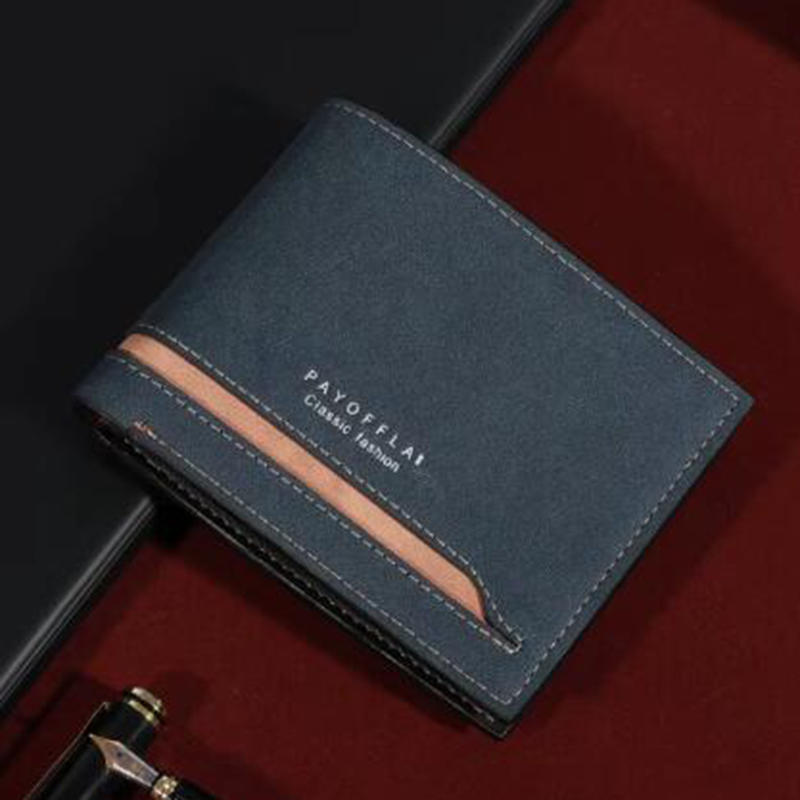 Винтажный мужской модный деловой короткий кошелек с отделениями для карт, многофункциональный мягкий держатель для кредитных карт из ПУ, кошельки, зажим для денег