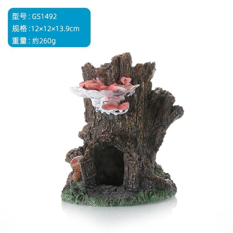 Aquarium Resin Driftwood Ornament Fish Tank Decoration Natural-Looking Tree Root Aquascape Decor Medium Size