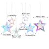 Gradient Silver Paper Star Garland for Kids Birthday Party Decoration Wedding Christmas Wall Hanging Banner Girl Boy Baby Shower
