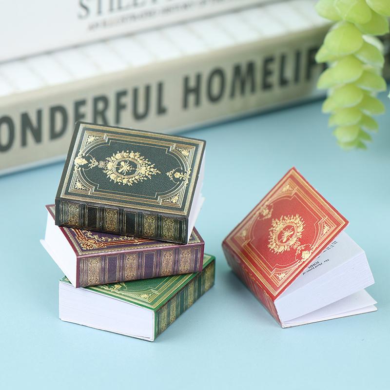 1:12 миниатюрных кукольных книг, классическая перекидная книга, модель, декор, аксессуары