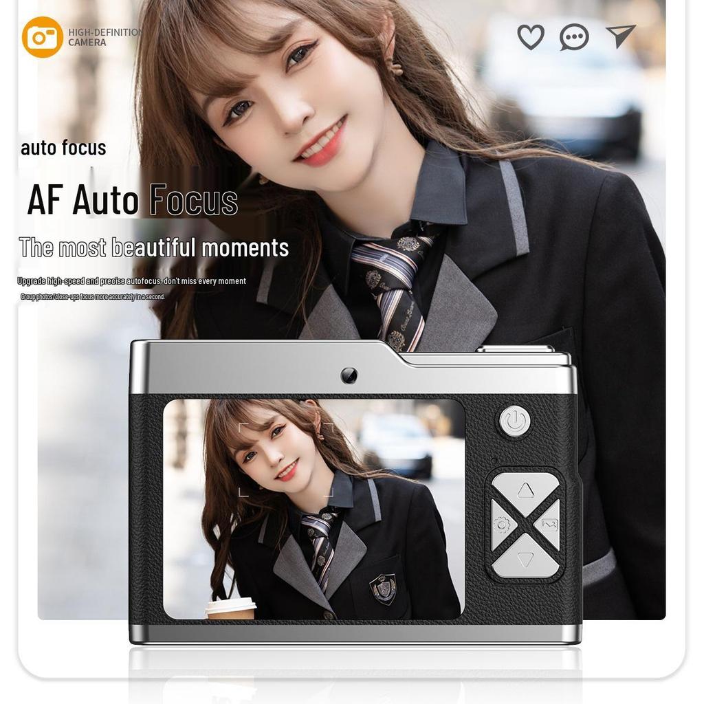 Цифровая камера с двумя объективами высокой четкости для студентов - Ретро CCD-дизайн