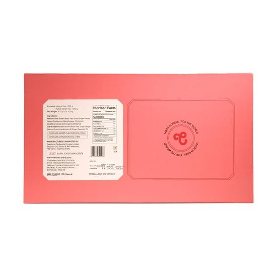 Chaayos Подарочная коробка для фестиваля | Чай масала и чай адрак элайчи для любителей чая | Подарочная корзина с чаем | Подарочная корзина для друзей и семьи