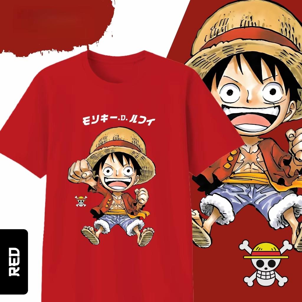 Anime One Piece Monkey D Luffy Printed Tshirt Unisexs and Womens Tshirt Unisexs Top Sports Tshirt 2026 Summer New Tee