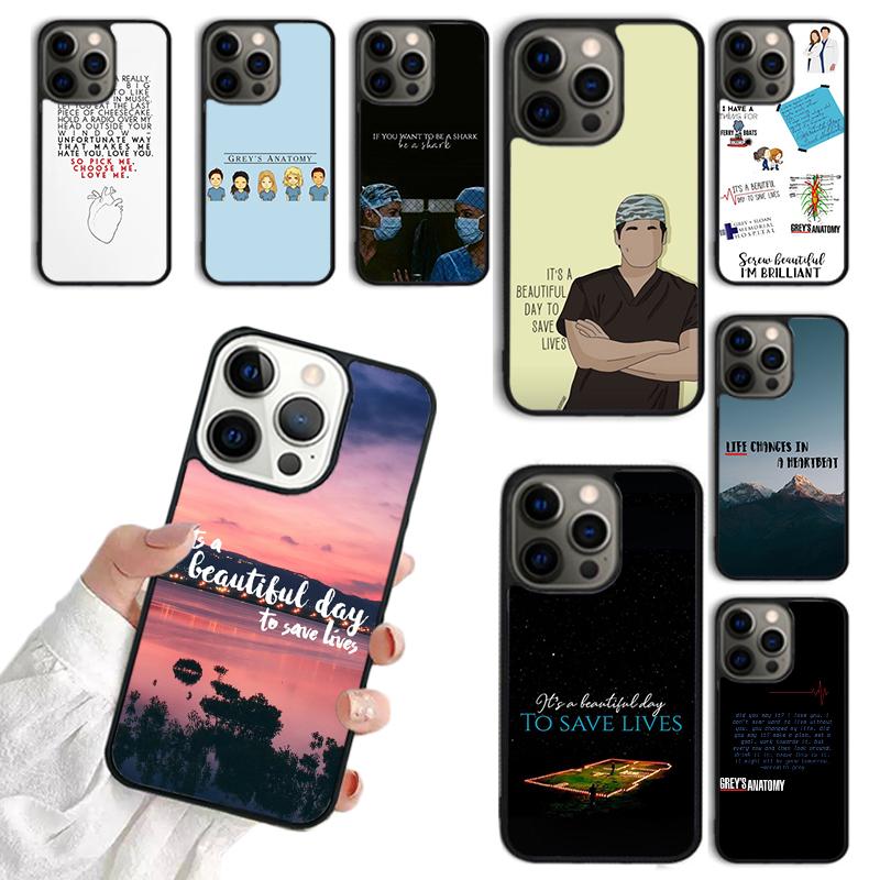 Greys Anatomy TV Quotes Phone Case For iPhone 17 Air 14 13 12 16Pro Max 15 Plus Cover Shell Max coque