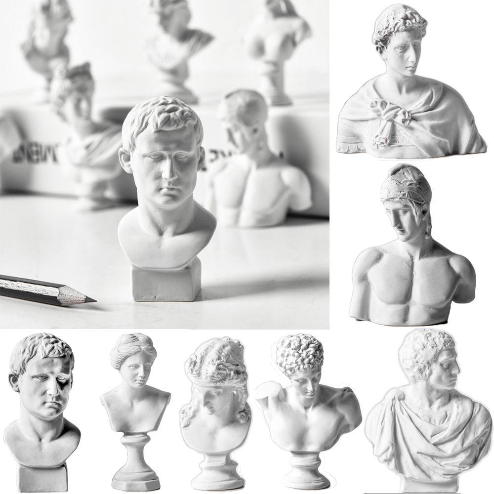Desktop Ornament Greek Mythology Figurine Plaster Bust Statue Gypsum Portraits Famous Sculpture