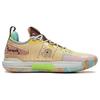 Li Ning Speed 9 Premium Технология BOOM Устойчивые к истиранию Низкие Баскетбольные кроссовки Мужские Желто-коричневые Синие ABAT015-5