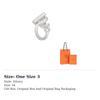 HERMES Croisette 925 Sterling Silver Rings Women's H104587B