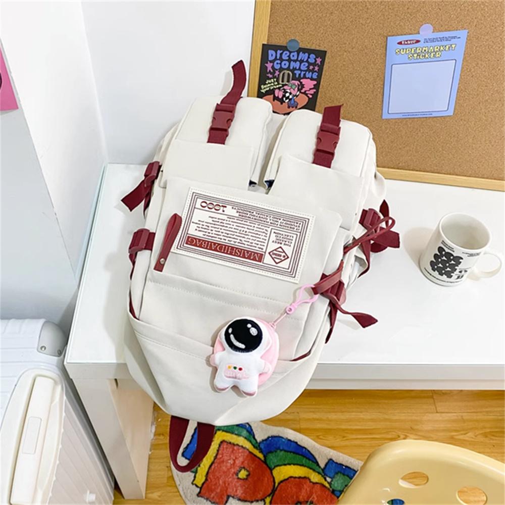 Female The Junior New Schoolbag High School Students Simple Largecapacity Backpack High School Students Waterproof Backpack