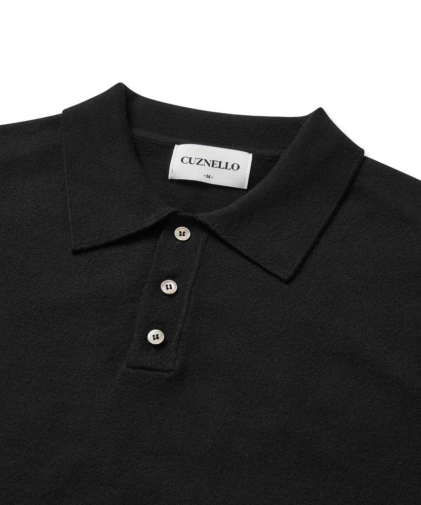 CUZNELLO Soft Collar Knit_Black